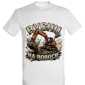 Koszulka "Rychu na robocie" - koparka gąsienicowa