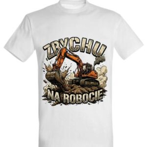 Koszulka "Zbychu na robocie" - koparka gąsienicowa
