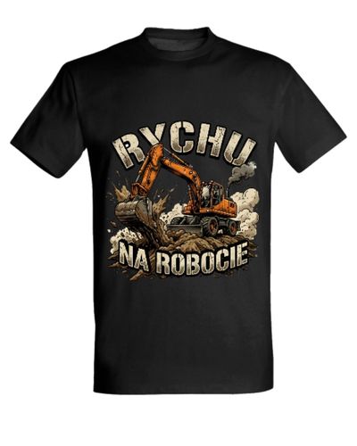 Koszulka "Rychu na robocie" - koparka kołowa