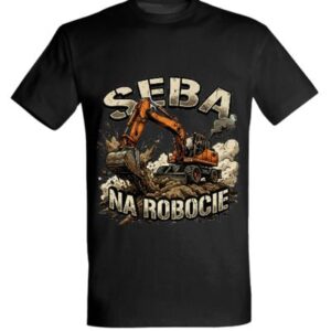 Koszulka "Seba na robocie" - koparka kołowa