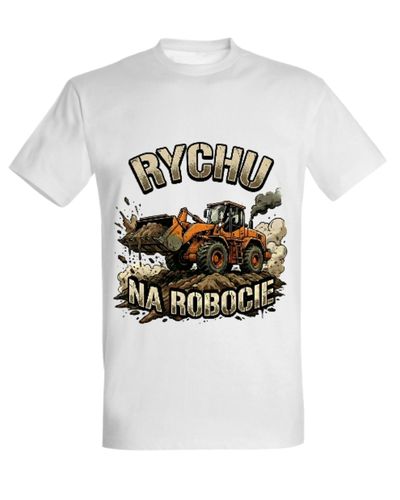 Koszulka "Rychu na robocie" - ładowarka kołowa