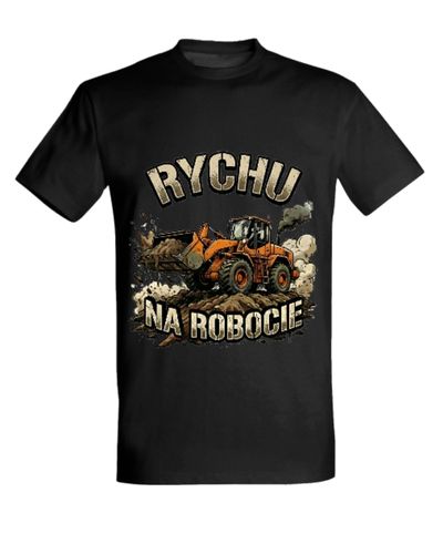 Koszulka "Rychu na robocie" - ładowarka kołowa - obrazek 2
