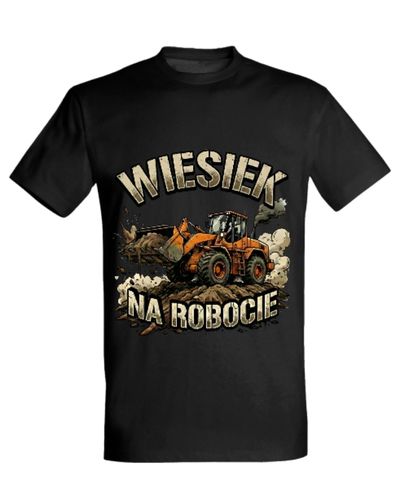 Koszulka "Wiesiek na robocie" - ładowarka kołowa - obrazek 2